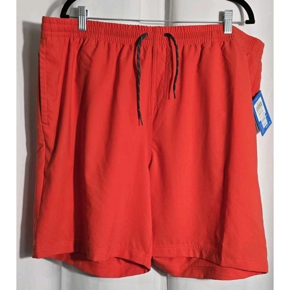Columbia Shorts Men's 2XL Orange Summer Break‎ Stretch Hiking Swimming